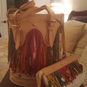 Louis Vuitton Multicolor Fringe Bucket Bag